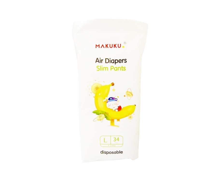 Makuku Air Diapers Slim Pants Disposable Large 34 Pieces