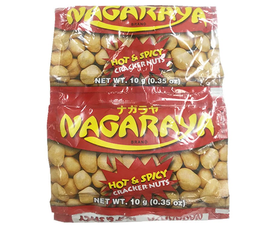 Nagaraya Hot & Spicy Cracker Nuts (10 Packs x 10g)