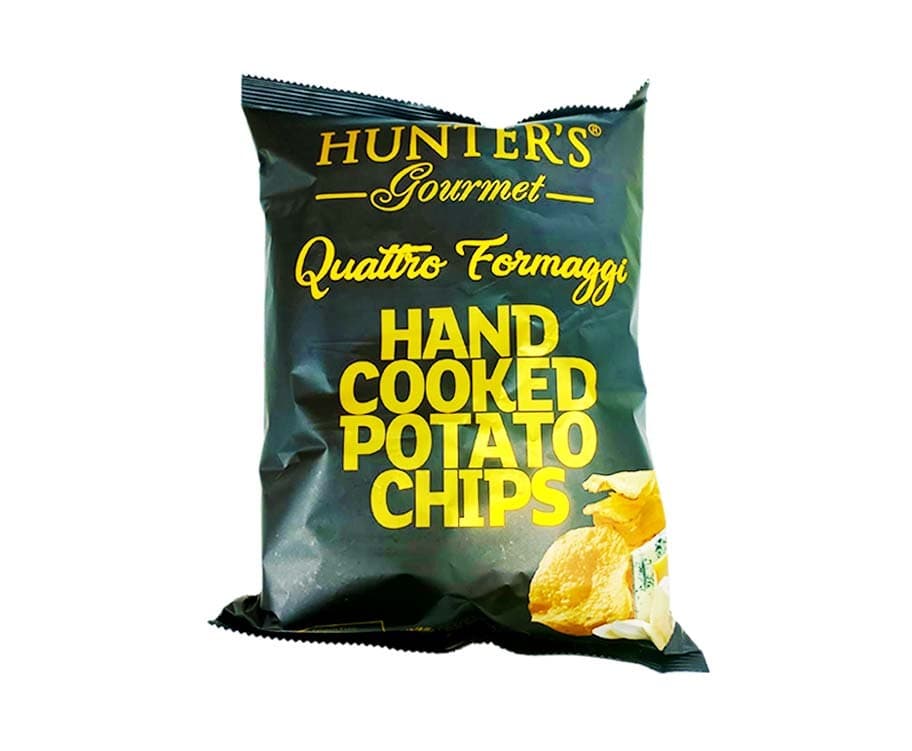 Hunter’s Gourmet Quattro Formaggi Hand Cooked Potato Chips 125g