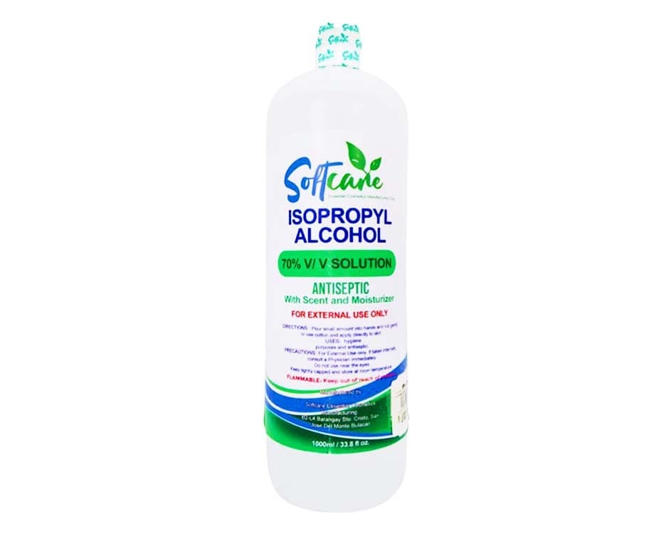 Softcare Isopropyl Alcohol 70% Solution Antiseptic with Scent and Moisturizer 1000mL