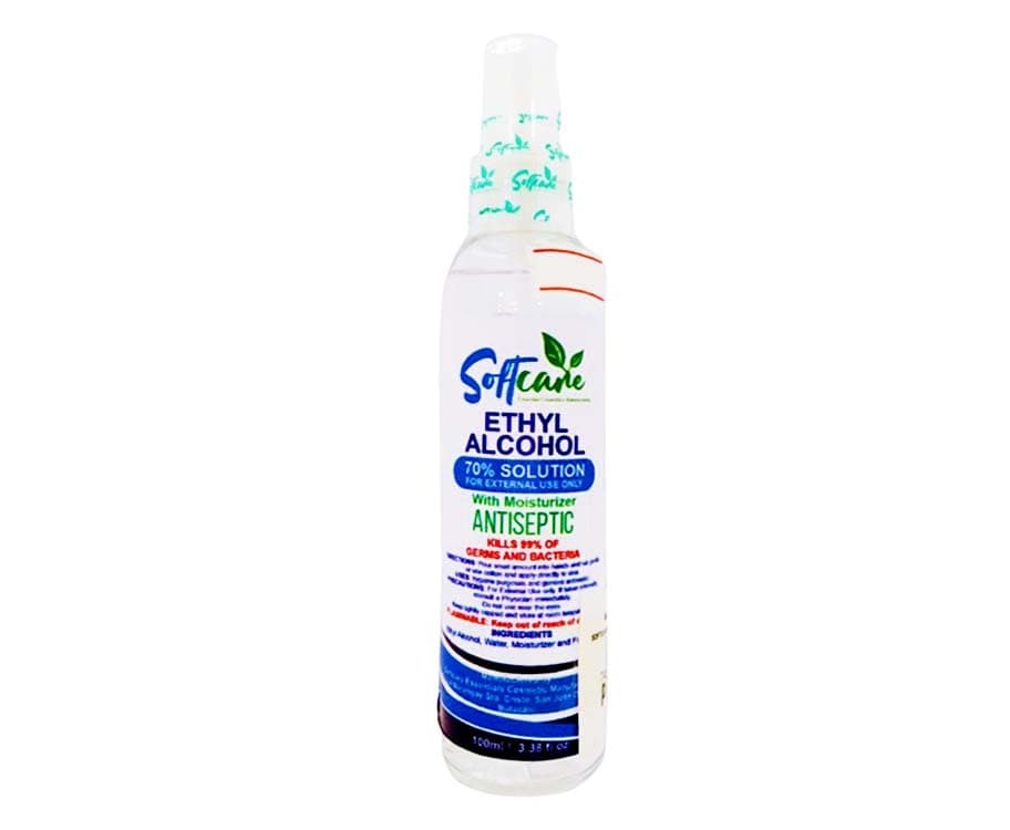 Softcare Ethyl Alcohol 70% Solution Antiseptic with Moisturizer Spray 100mL