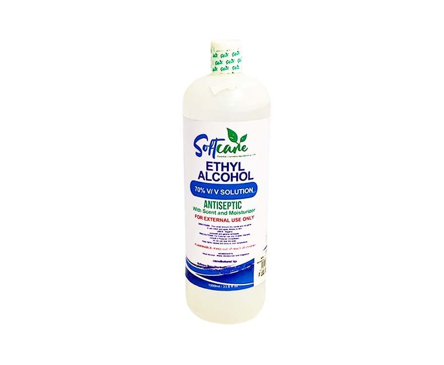 Softcare Ethyl Alcohol 70% V/ V Solution Antiseptic with Scent & Moisturizer 1L