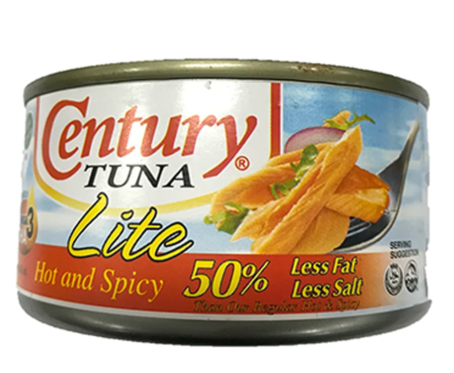 Century Tuna Lite Hot and Spicy 50% Less Fat, Less Salt 180g