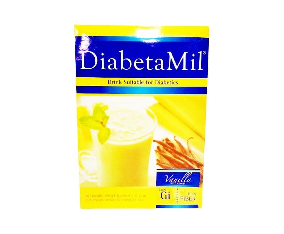 DiabetaMil Vanilla with Cereal (16 Sachets x 31.25g) 500g