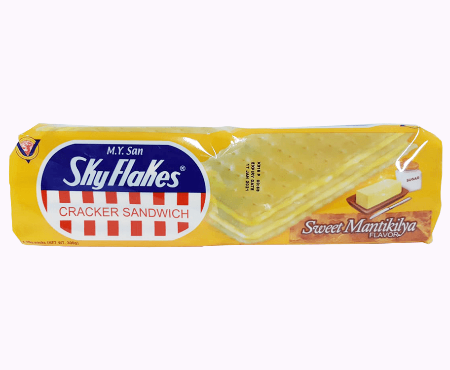 M.Y. San Sky Flakes Cracker Sandwich Sweet Mantikilya Flavor (10 Packs x 30g)
