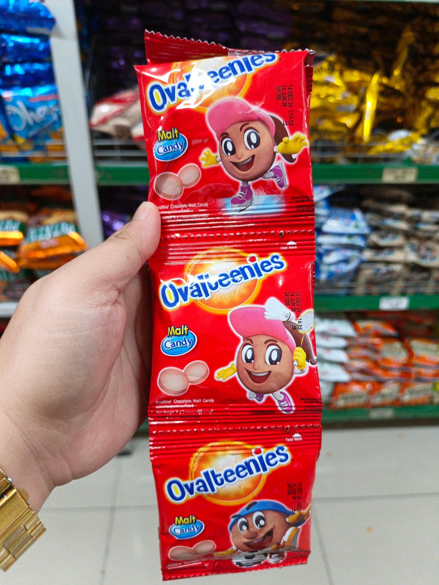 Ovalteenies Malt Candy (12 Sachet x 8g)