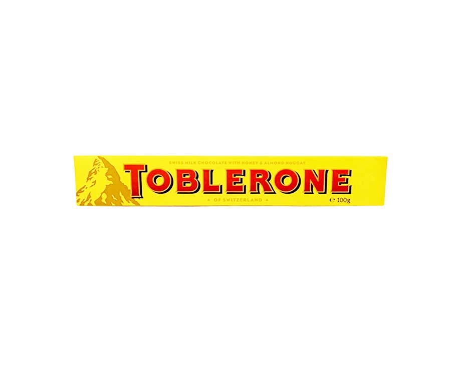 Toblerone Swiss Milk Chocolate with Honey & Almond Nougat 100g