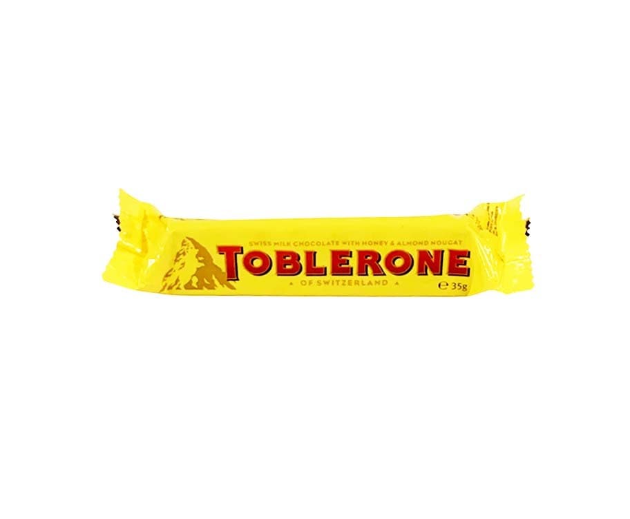 Toblerone Swiss Milk Chocolate with Honey & Almond Nougat 35g