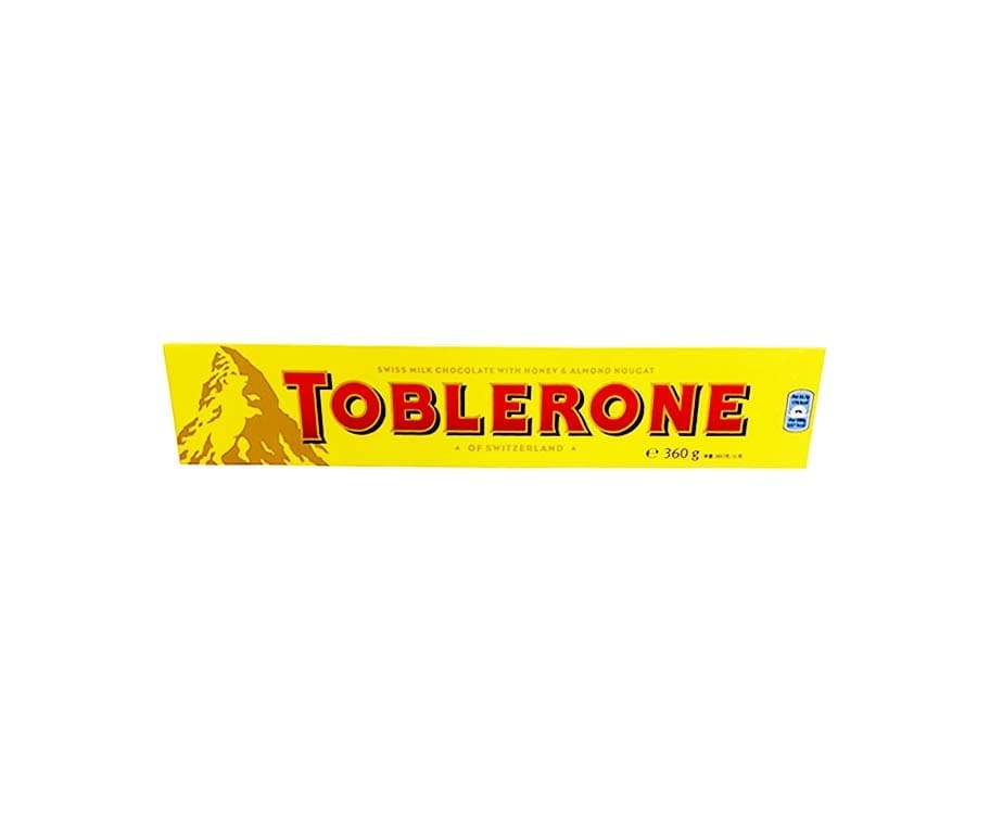 Toblerone Swiss Milk Chocolate with Honey & Almond Nougat 360g