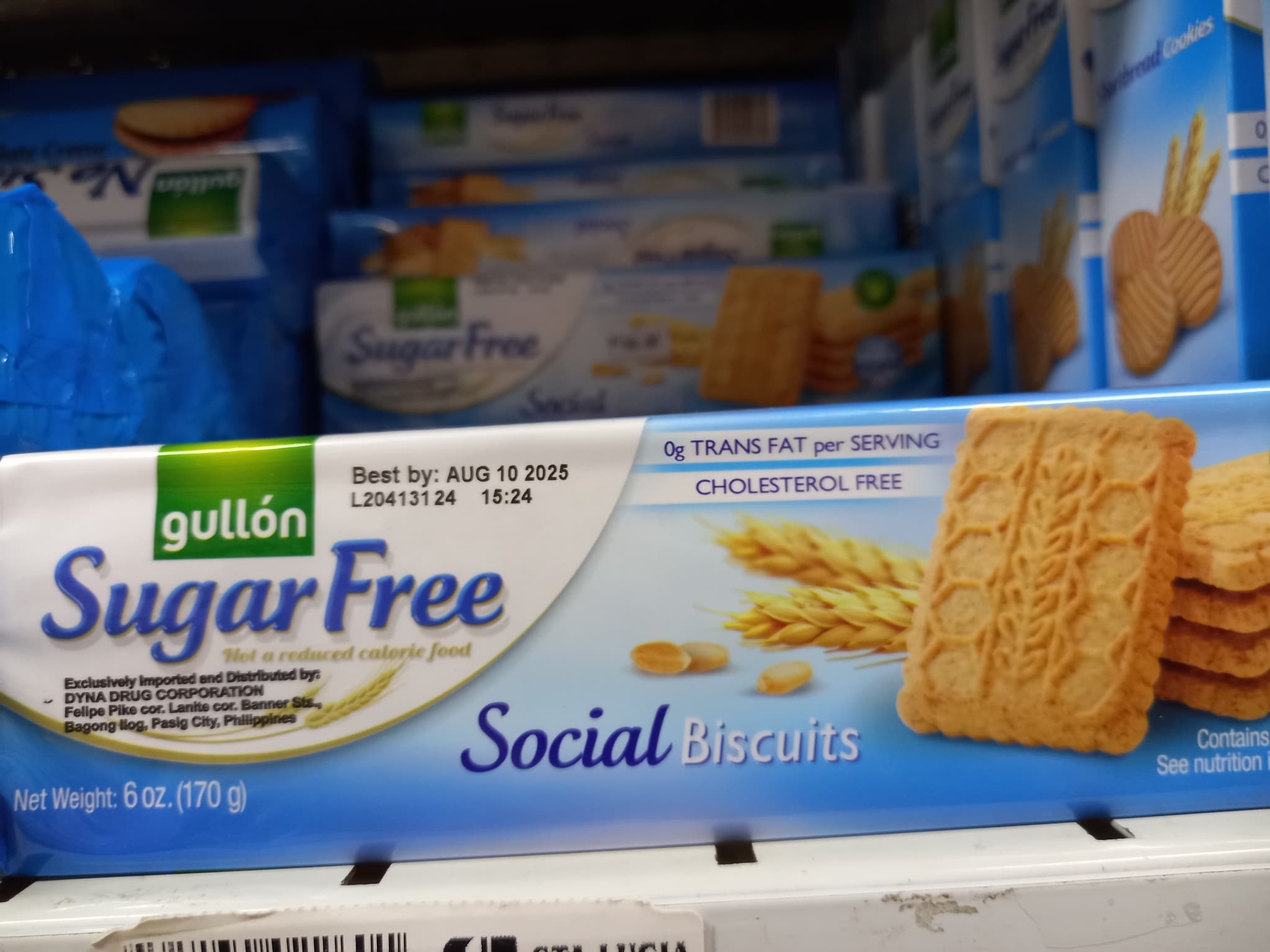 Gullon Sugar Free Social Biscuit 170g
