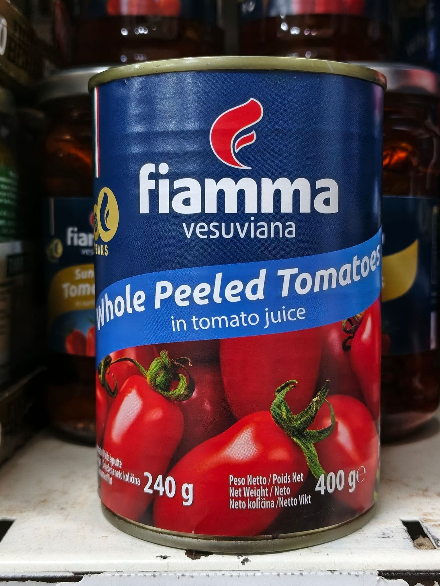 Fiamma Whole Peeled Tomatoes in Tomato Juice 400g