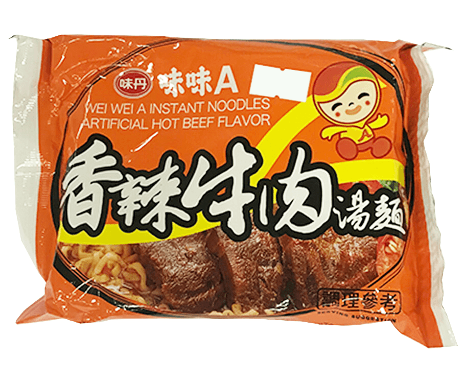 Wei Wei A Instant Noodles Artificial Hot Beef Flavor