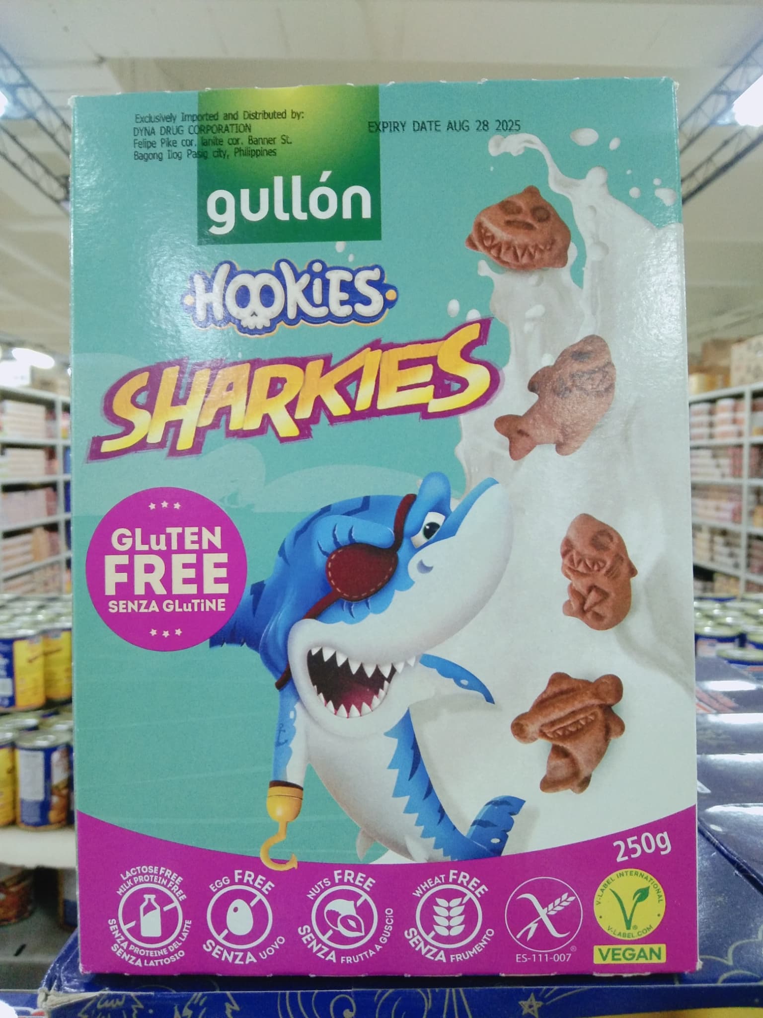 Gullón Hookies Sharkies Gluten Free 250g