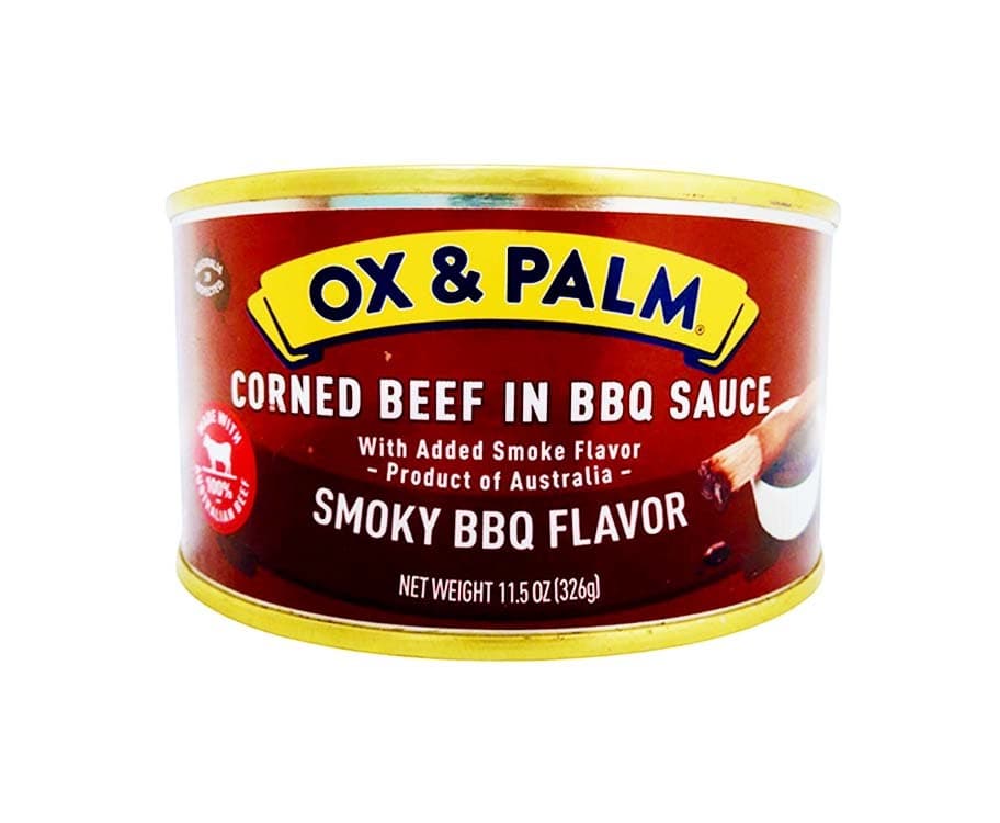 Ox & Palm Cornbeef in BBQ Sauce Smoky BBQ Flavor 326g