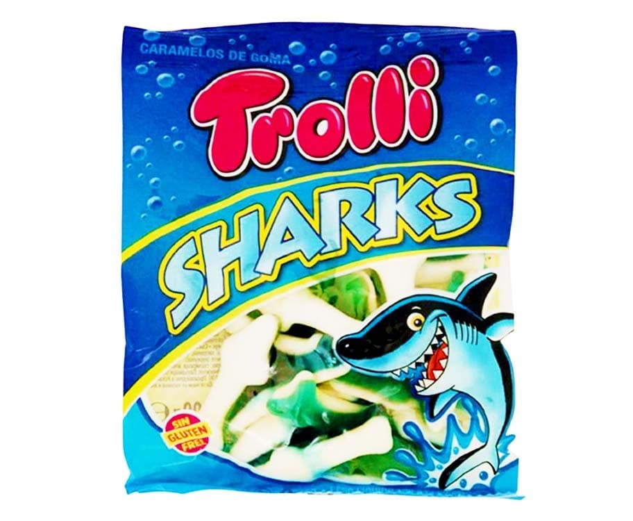 Caramelos De Goma Trolli Sharks Gummi 100g