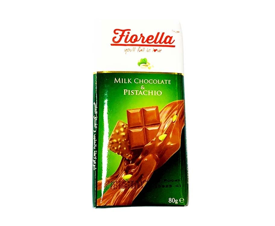 Fiorella Milk Chocolate & Pistachio 80g