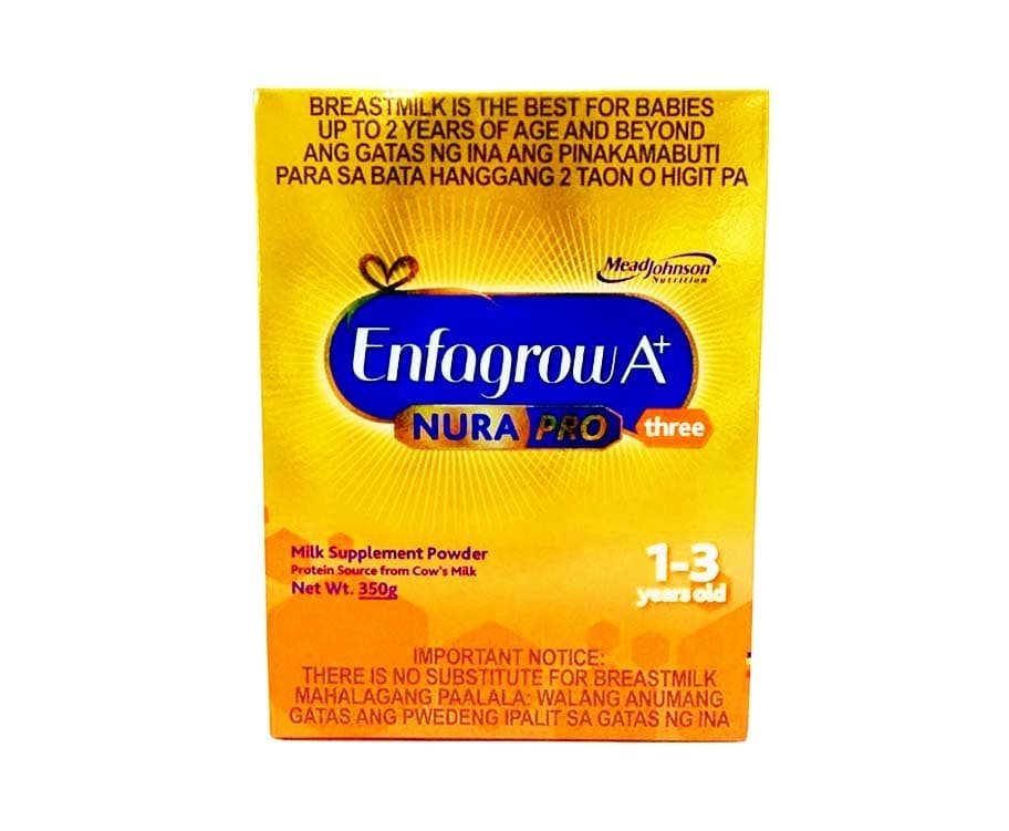 Enfagrow A+ Nura Pro Three Milk Supplement Powder 1-3 Years Old 350g