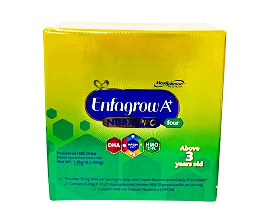 Enfagrow A+ Nura Pro Four Powdered Milk Drink Above 3 Years Old 1.8kg (6 Packs x 300g)