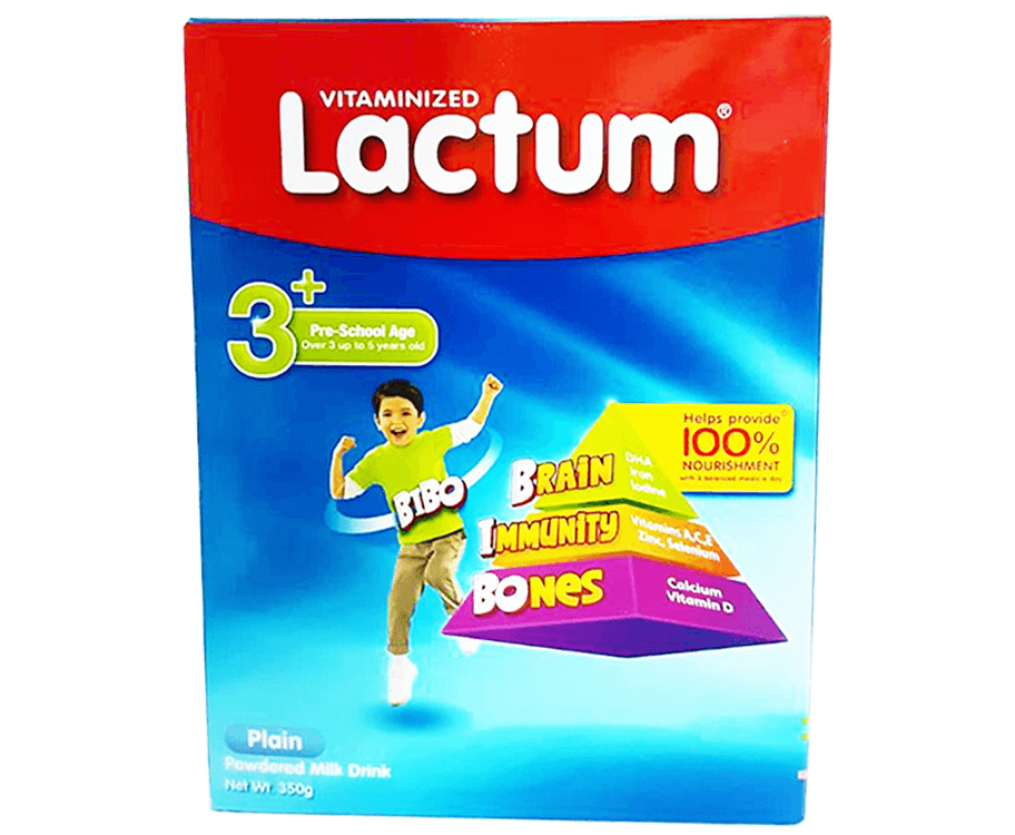 Lactum Vitaminized 3+ Plain Powdered Milk Drink 350g