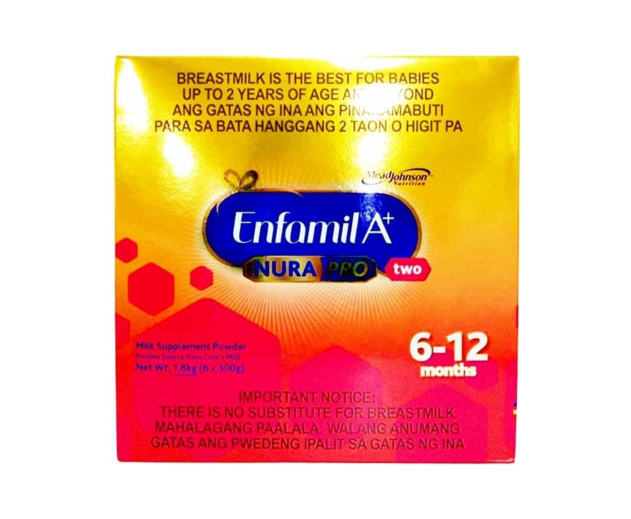 Enfamil A+ Nura Pro Two Milk Supplement Powder 6-12 Months (6 Packs x 300g) 1.8kg