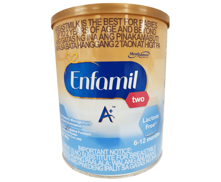 Enfamil Two A+ Lactose Free Milk Supplement Powder 6-12 Months 900g