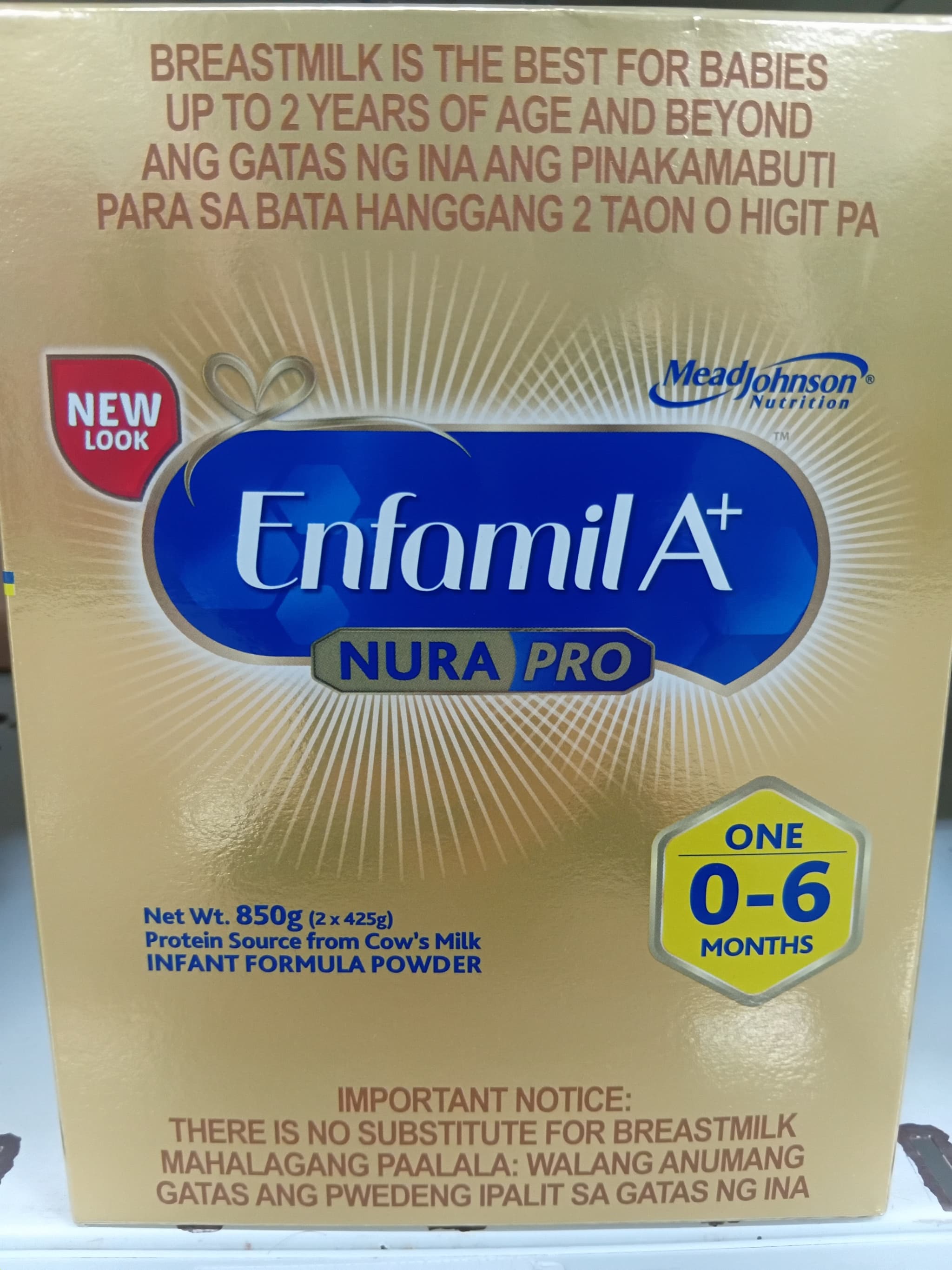 Enfamil A+ Nura Pro One Infant Formula Powder 0-6 Months 850g