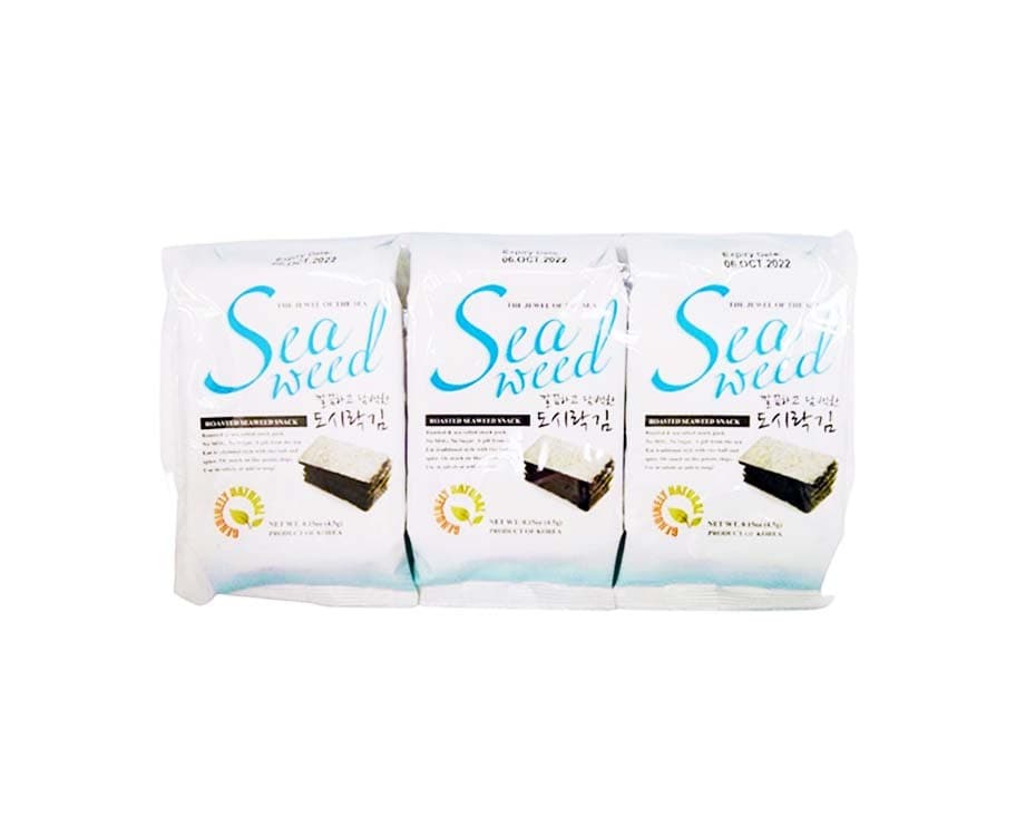 The Jewel of The Sea Roasted Seaweed Snack (3 Packs x 4.5g)