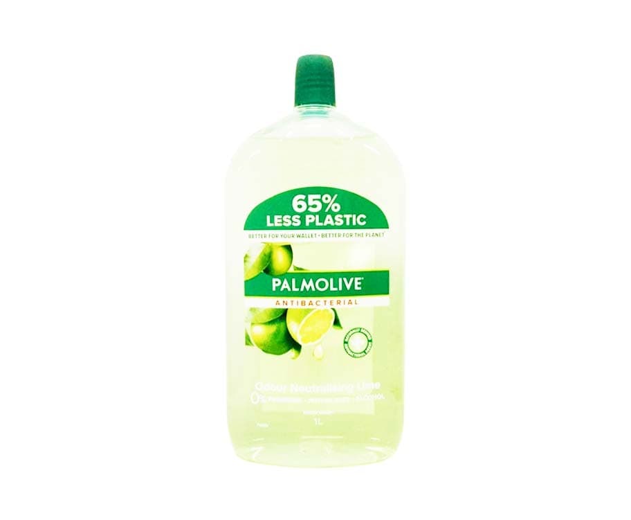 Palmolive Antibacterial Hand Wash Odour Neutralising Lime with 100% Natural Lime Oil 1L