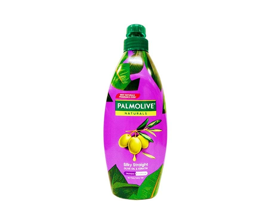 Palmolive Naturals Silky Straight Olive Oil & Keratin Shampoo + Conditioner 600mL