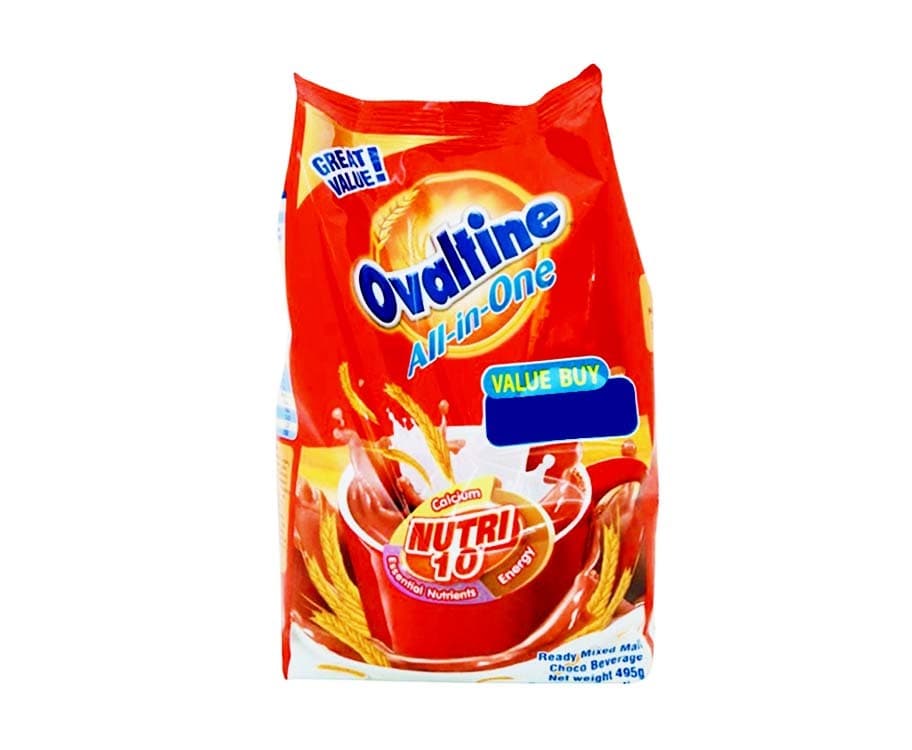 Ovaltine All-in-One Ready Mixed Malt Choco Beverage 495g