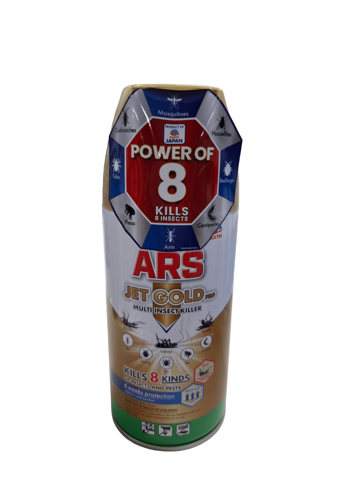 ARS JET GOLD Multi Insect Killer Kills 6 Kinds of Insects and Pests 300mL