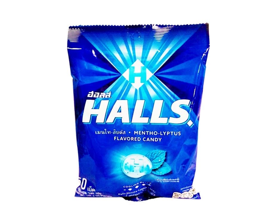 Halls Mentho-Lyptus Flavored Candy 50 Pieces 140g