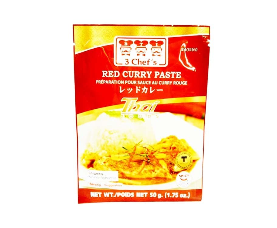 3 Chef's Red Curry Paste 50g