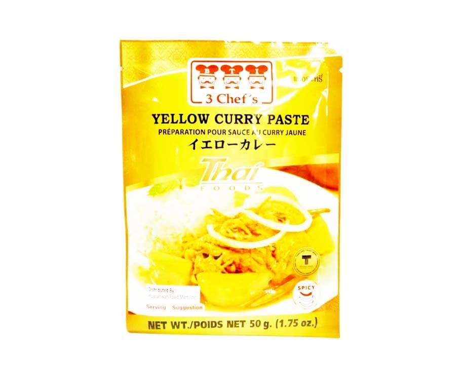 3 Chef's Yellow Curry Paste Spicy 50g