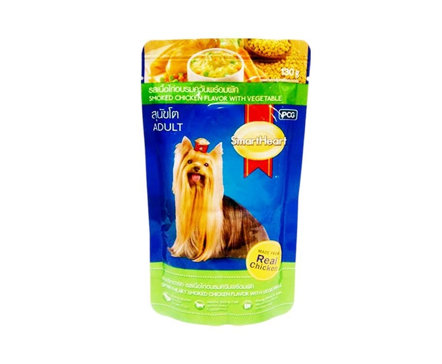 SmartHeart Adult Smoked Chicken Flavor with Vegetable 130g