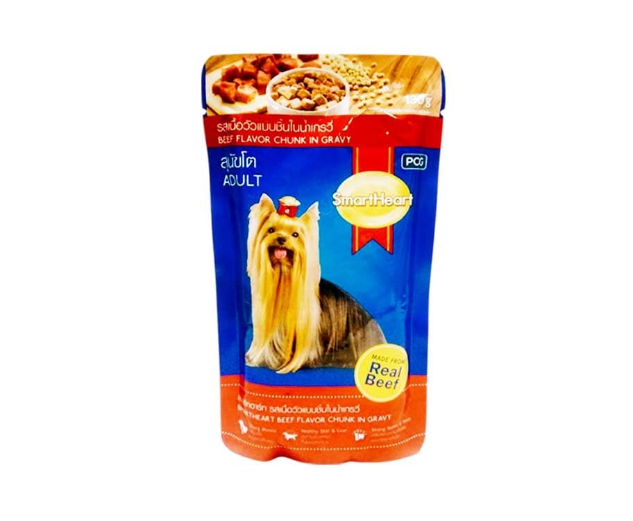 SmartHeart Adult Beef Flavor Chunk in Gravy 130g