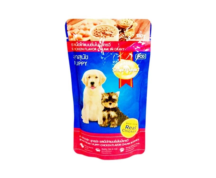 SmartHeart Puppy Chicken Flavor Chunk in Gravy 130g