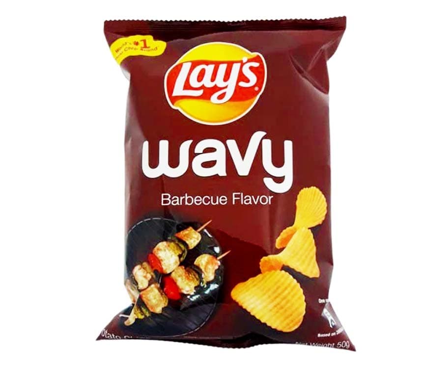 Lay's Wavy Barbeque Flavor Potato Chips 50g