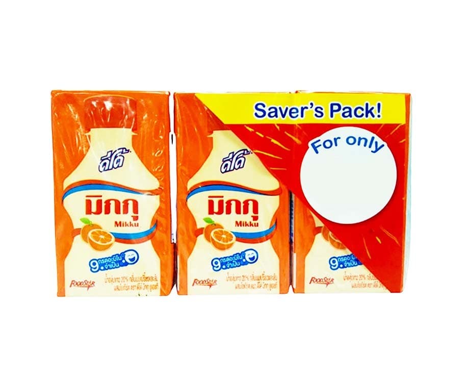 Mikku Yogurt Drink Orange Flavor (6 Packs x 115mL)