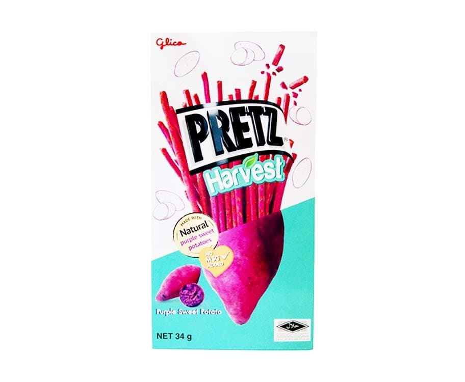 Glico Pretz Harvest Purple Sweet Potato 34g