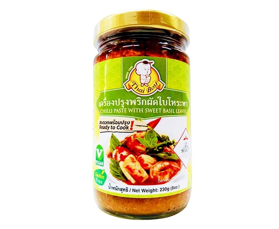 Thai Boy Chilli Paste with Basil Leaves 230g