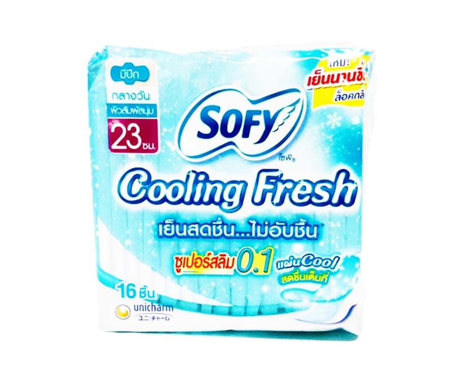 Sofy Cooling Fresh 0.1" Slim Wing 16 Pads