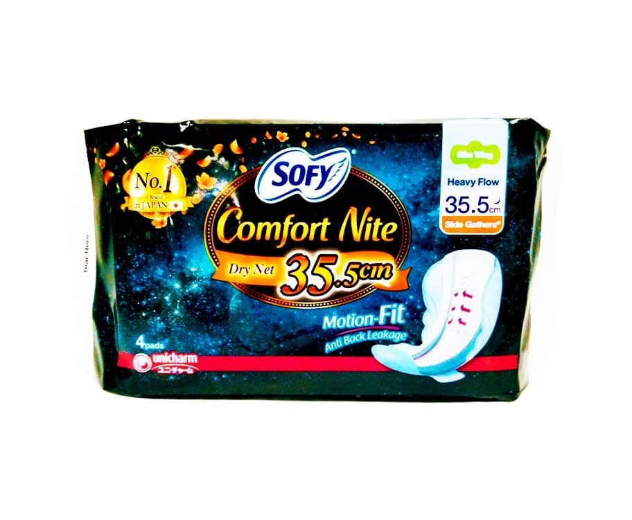 Sofy Comfort Nite Dry Net 35.5cm Non Slim Wing 8 Pads