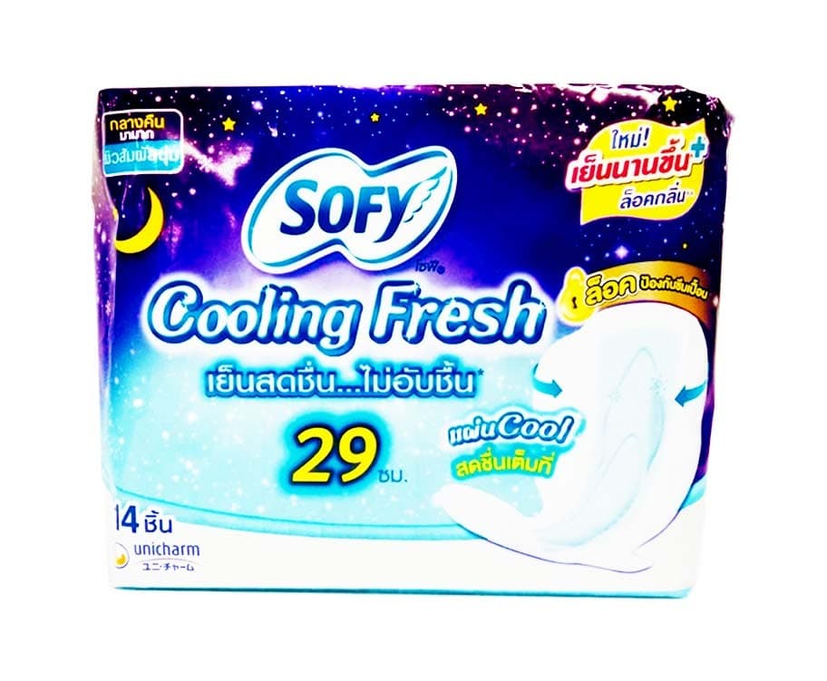 Sofy Cooling Fresh 29cm Non Slim Wing 14 Pads