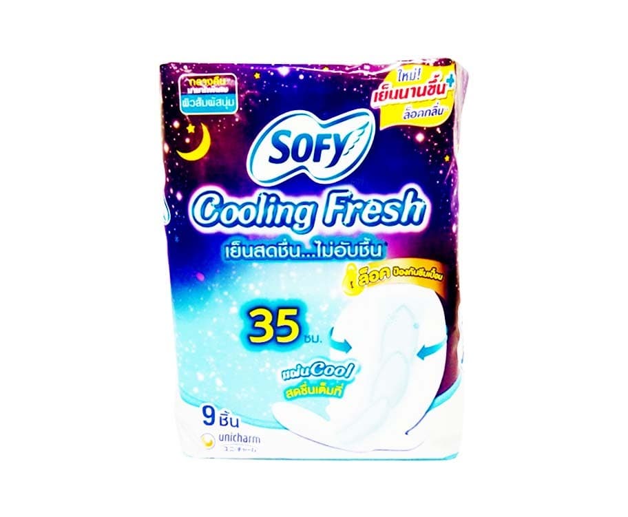 Sofy Cooling Fresh 35cm Non Slim Wing 9 Pads