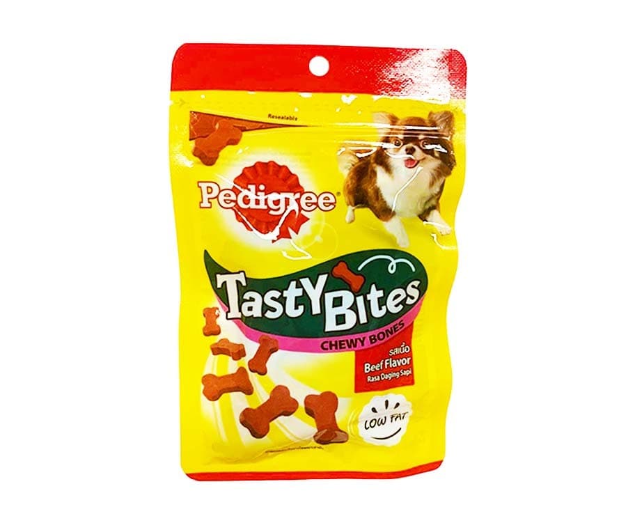 Pedigree Tasty Bites Chewy Bones Beef Flavor 50g