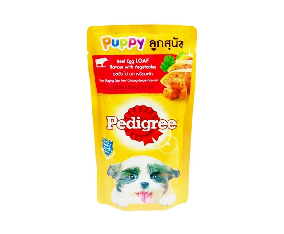 Pedigree Puppy Beef Egg Loaf Flavour with Vegetables 130g
