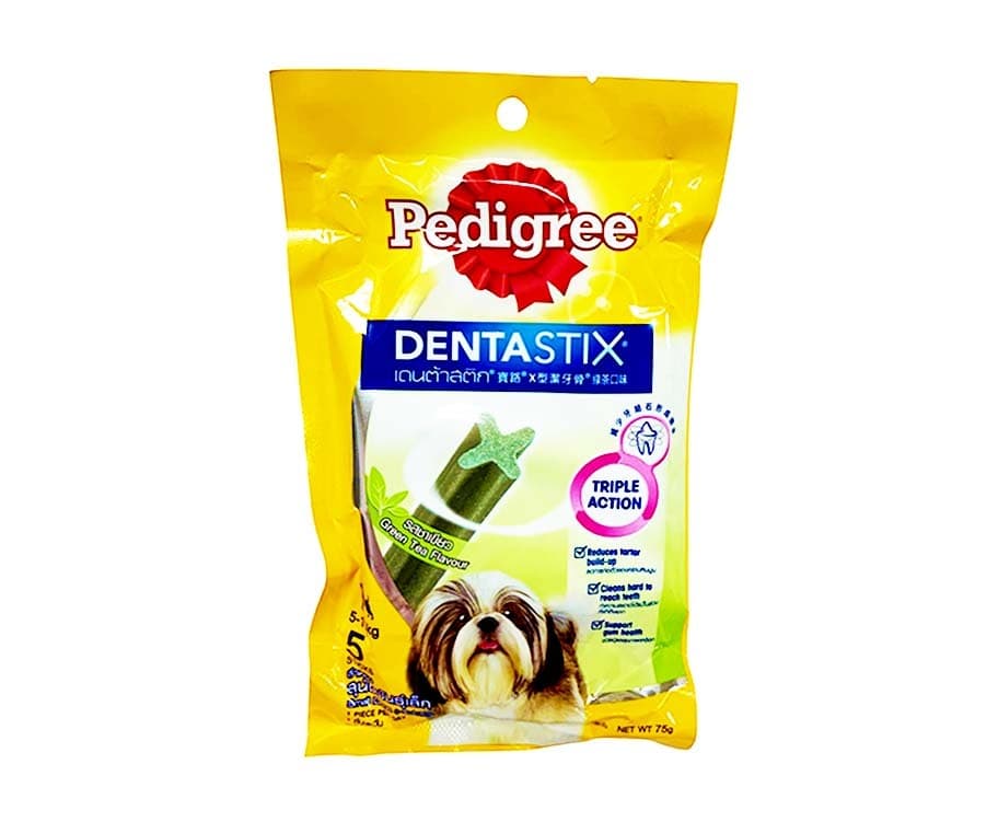 Pedigree Dentastix Green Tea Flavour 5-10kg 5 Sticks 75g