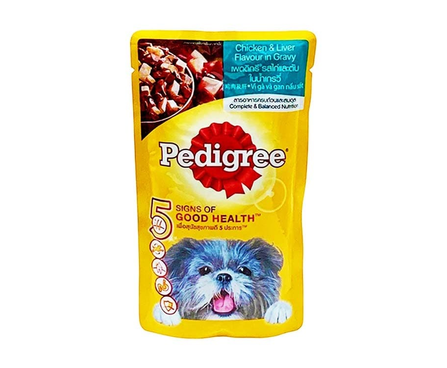 Pedigree Chicken & Liver Flavour in Gravy 130g