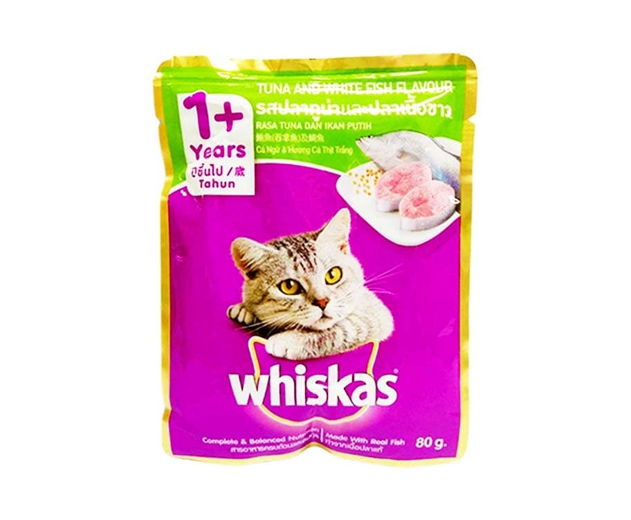 Whiskas Tuna and White Fish Flavour 1+ Years 85g